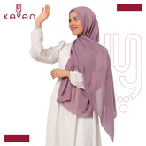 Chiffon Plain Scarf - Dark Mauve